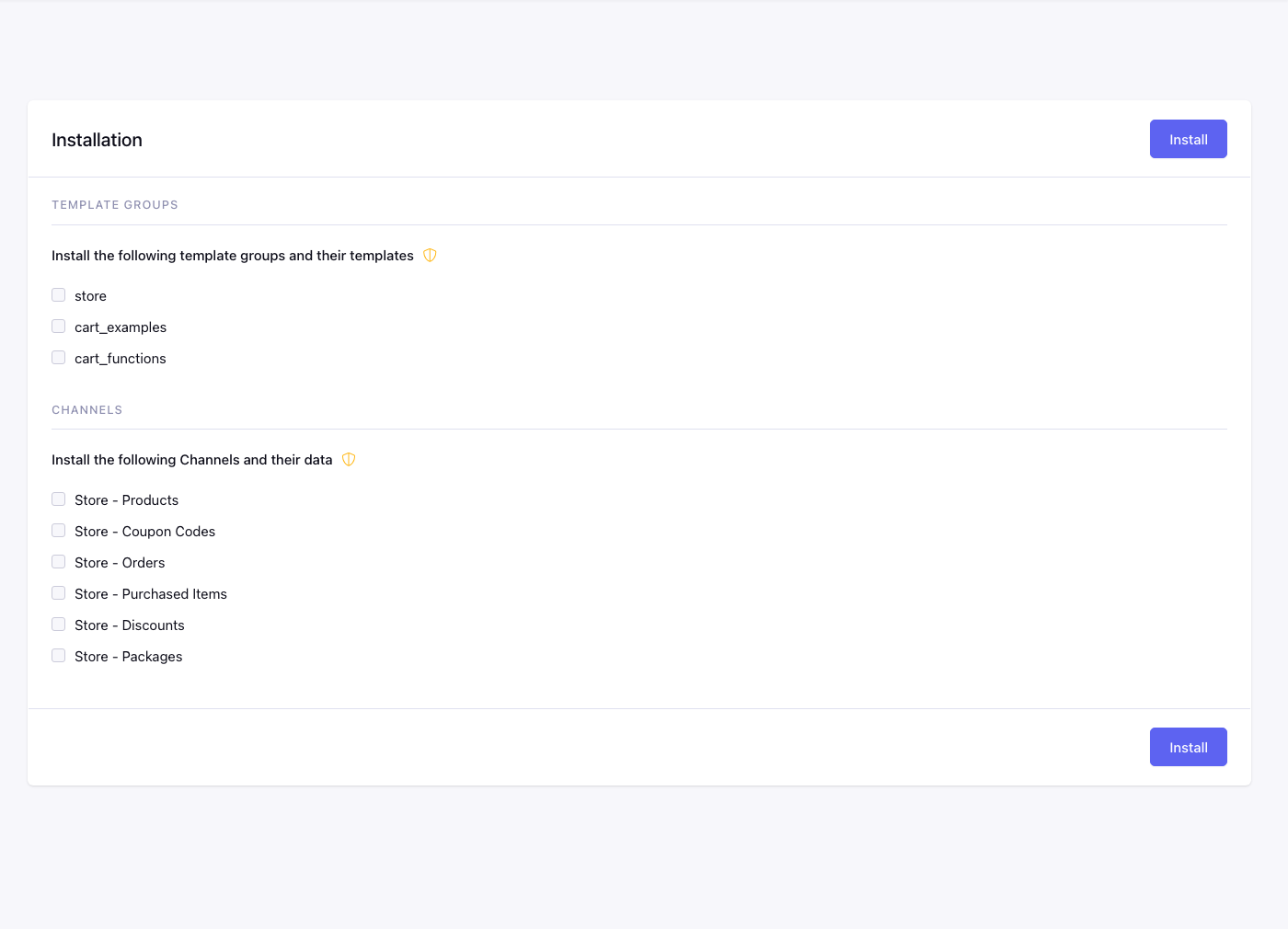 CartThrob Install Templates