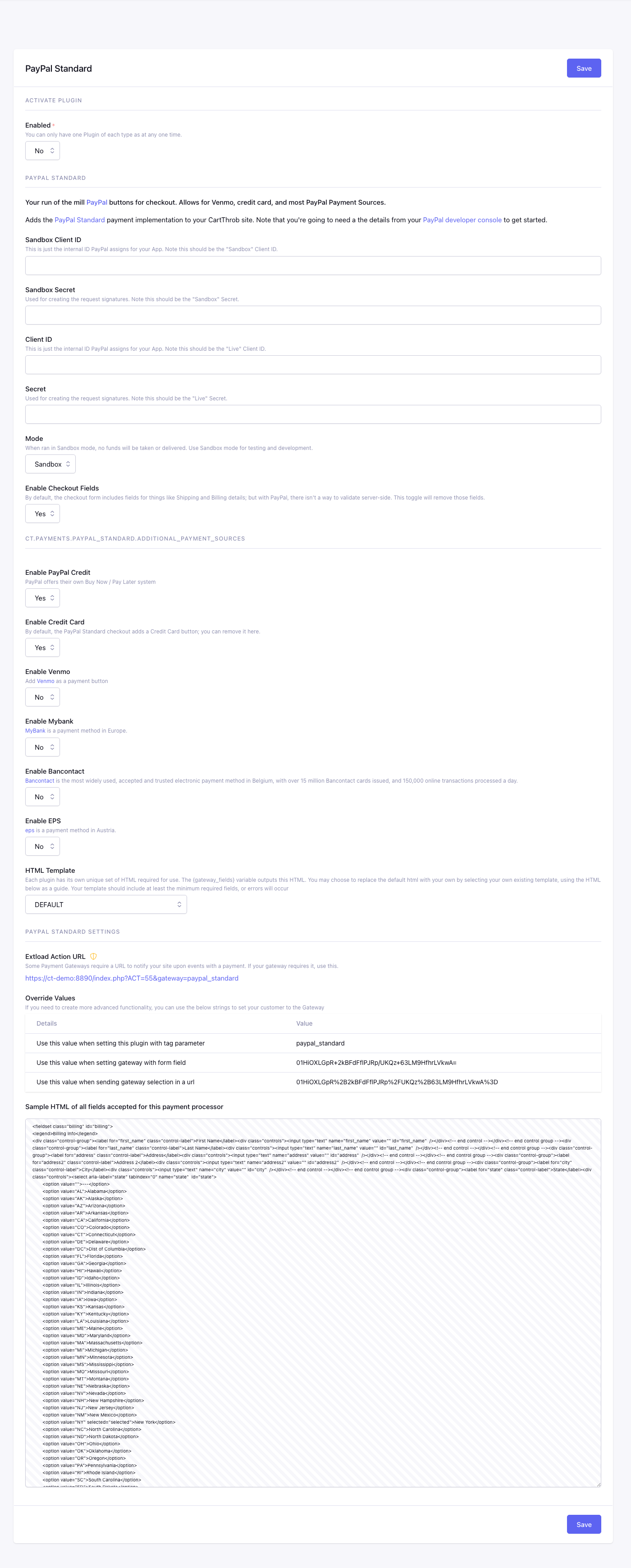 CartThrob Payment Plugins Edit Cartthrob Paypal Standard