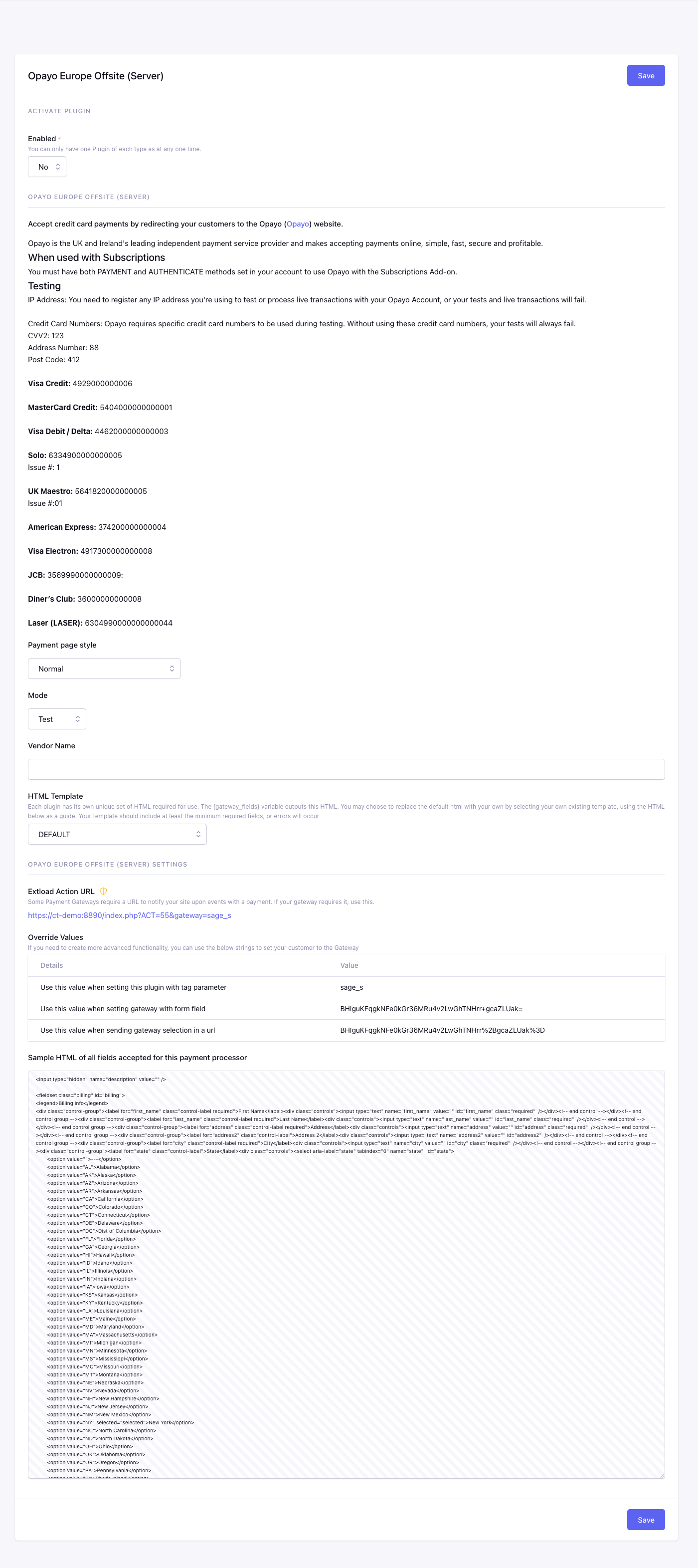 CartThrob Payment Plugins Edit Cartthrob Sage S