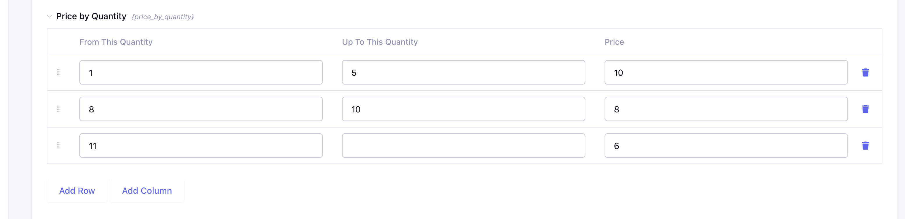CartThrob Price - Quantity